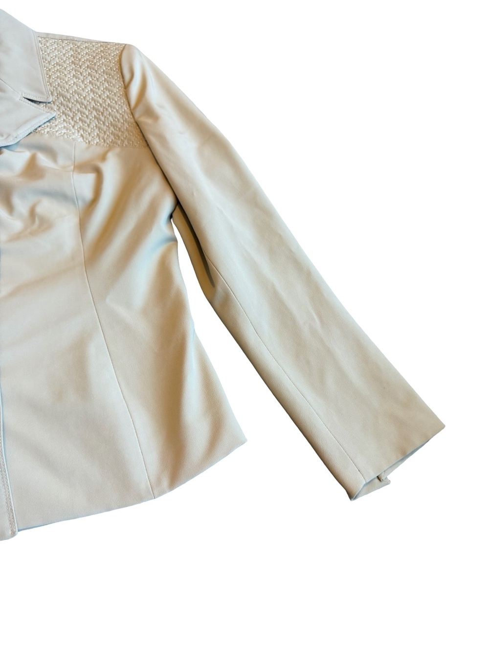 Vertigo Paris Beige Button-Down Blazer Jacket Office Professional Size Medium - Picture 5 of 14